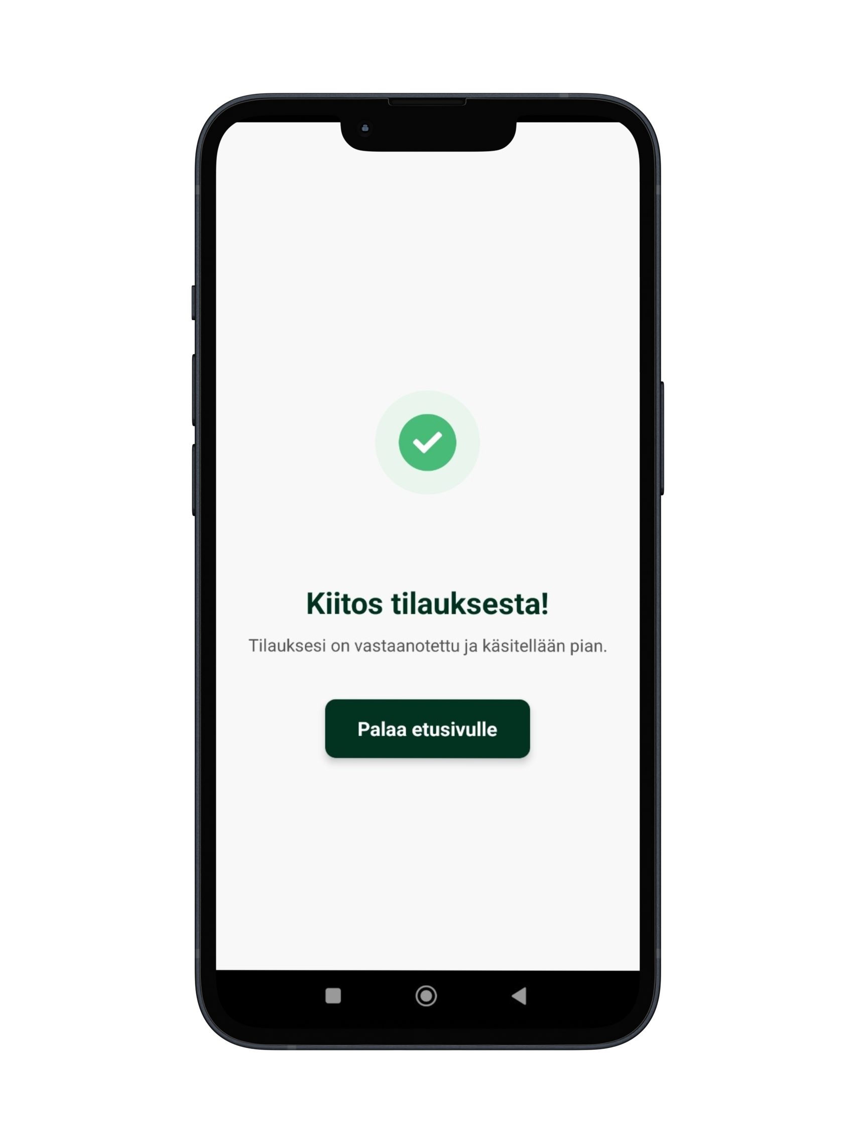 Mockup-kuva kassanäkymästä